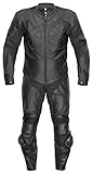 Belezza Combinaison de moto en cuir - Racing - Noir