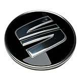 Seat 5F0601171CBX Enjoliveur de moyeu (1 pièce) Noir/argenté