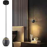 Aivond Mini suspension LED - Petit argenté - Gris pièce