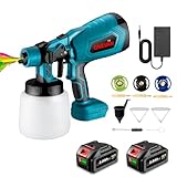 ONEVAN Pistolet a Peinture Sans Fil, Pistolet Peinture