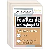 Creative Deco 10 x A3 Contreplaqué 3mm | 420 x 300