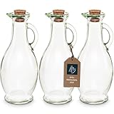 Lot de 3 bouteilles vides en verre à remplir - Carafe
