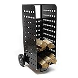 Wiltec Chariot Porte-bûches XL – 360 x 530 x 1060 mm