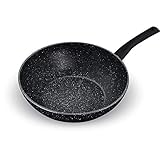 Poêle à Wok, 28cm Diamètre, Noir