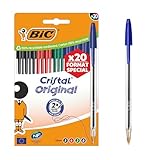 BIC Cristal Original Stylos à pointe moyenne (1,00
