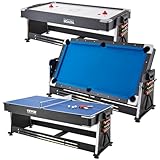 VEVOR Table de Jeu Pivotante 3-en-1 pour Air Hockey,