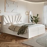 MOTIVENA Aspen Lit Boxspring 180x200 Complet avec Matelas