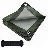 Bâche imperméable avec anneaux gravés, 120 g/m², bâche