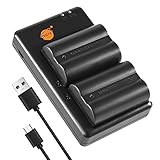 DSTE 2PCS NP-400 D-LI50 (2300mAh/7.4V) Batterie Chargeur