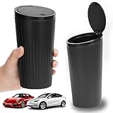 Nutmanel Poubelle de voiture avec couvercle, mini poubelle
