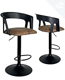 KAYELLES Lot de 2 tabourets de Bar Cuisine, Hauteur