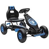 HOMCOM Kart à pédales pour Enfant Go-Kart véhicule