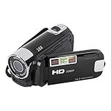 Caméscope Vidéo 1080P 16MP, Écran Rotatif TFT 2.7in,