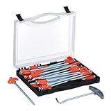 Relaxdays Piquets pour tente de camping, lot de 30