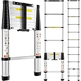 VEVOR Échelle Télescopique Aluminium 3,2 m Escabeau