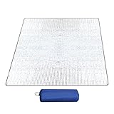Tapis Isolant Camping, 200x200cm Tapis de Sol de Camping