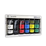 Criscolor 8435621413236 Lot de 6 peintures acryliques