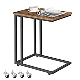 VASAGLE Table basse avec roues, table de salon, table