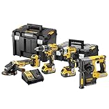 DEWALT Kit 4 Outils XR 18V Brushless + 3 Batteries