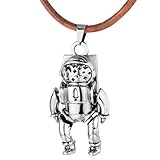 COOLSTEELANDBEYOND Astronaute Robot Pendentif Collier