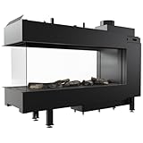 KRATKI Cheminée à gaz LEO 100 créateur spatial propane