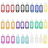 Lot de 30 porte-clés inscriptibles - 10 couleurs -