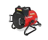 Mecafer, Chauffage de chantier 3000W -MH3000, Rouge,