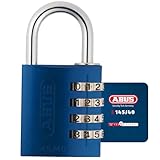 Abus 145/40 Cadenas à combinaison 40 mm Bleu, Bleu,