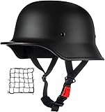 Demi-Casque De Moto Rétro,ECE Homologué Casque Demi