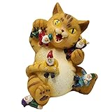 smashing Statue de chat nain de jardin - Chat de dessin