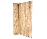 Natte de roseau « bambou » 120 x 600 cm avec fil vert