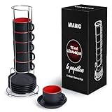 MIAMIO - 6 x 75 ml Ensemble tasses à expresso en grès
