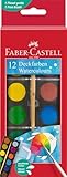 Faber-Castell Boîte de peinture aquarelle - 12 couleurs,
