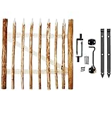 BOGATECO Porte de clôture en noisetier - Largeur :