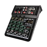 Console de mixage audio M4 canaux 48 V pour studio