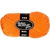 421709 50 g 80 m Orange fluo – Double Fil de laine