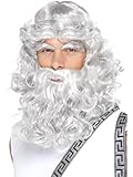 Smiffys Set de Zeus, avec perruque, barbe et sourcils