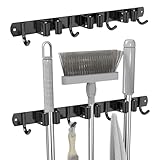 3-H 1 support mural pour balai en acier inoxydable,