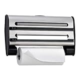 Emsa 505319 Porte-rouleaux en acier inoxydable Gris