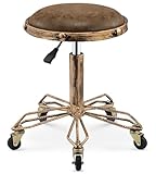 Rétro Heavy Duty Tabouret Roulant Chaise Pivotante