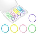 Lot de 50 anneaux de reliure en métal de 30 mm pour