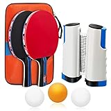 Baozun Raquettes de tennis de table avec 2 raquettes