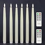 Rhytsing Lot de 6 Bougies Chandelier Led Ivorie avec