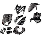 Kit carenages MBK Stunt/Slider + Pads (Noir - 11 pieces)