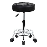KKTONER Tabouret pivotant à roulettes Tabouret de Travail