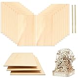 DIKEBAO Lot de 20 plaques de bois de tilleul - 3 mm