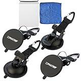 PHATRIP Lot de 4 crochets à ventouse avec crochets