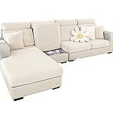 SHANNA Housse extensible pour canapé en forme de L,