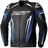 RST Tractech EVO 5 Blouson en cuir de moto, schwarz/blau,