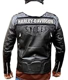 Fashion Hyped Veste de motard HD Cafe Racer en peau
